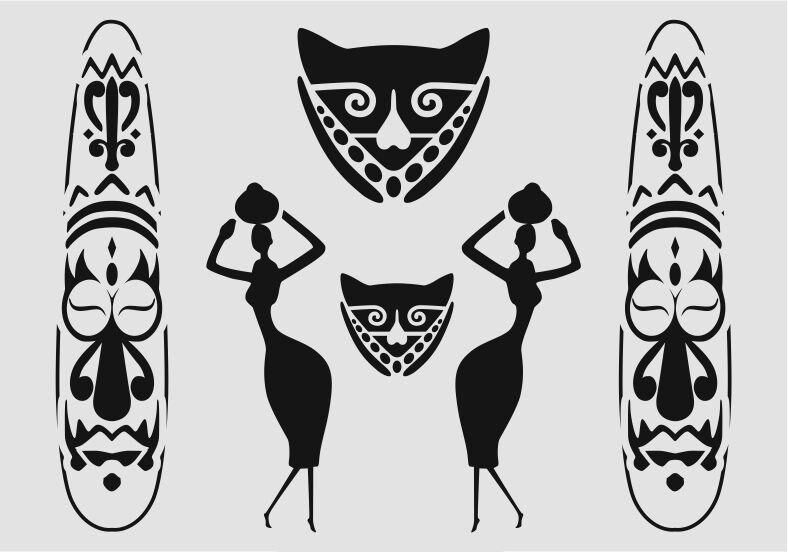 Siluet Desenler Stencil Şablon (25x35) SL-065