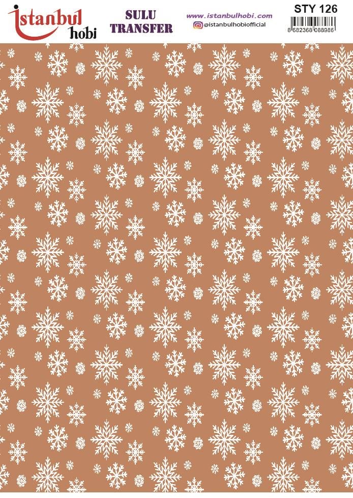 Yılbaşı Sulu Transfer 25x35cm STY126