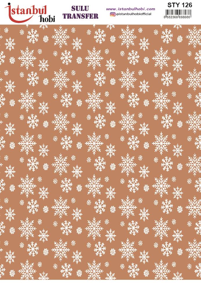 Yılbaşı Sulu Transfer 25x35cm STY126