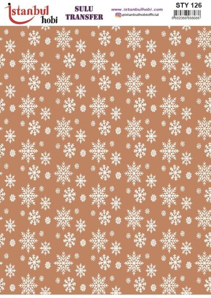 Yılbaşı Sulu Transfer 25x35cm STY126