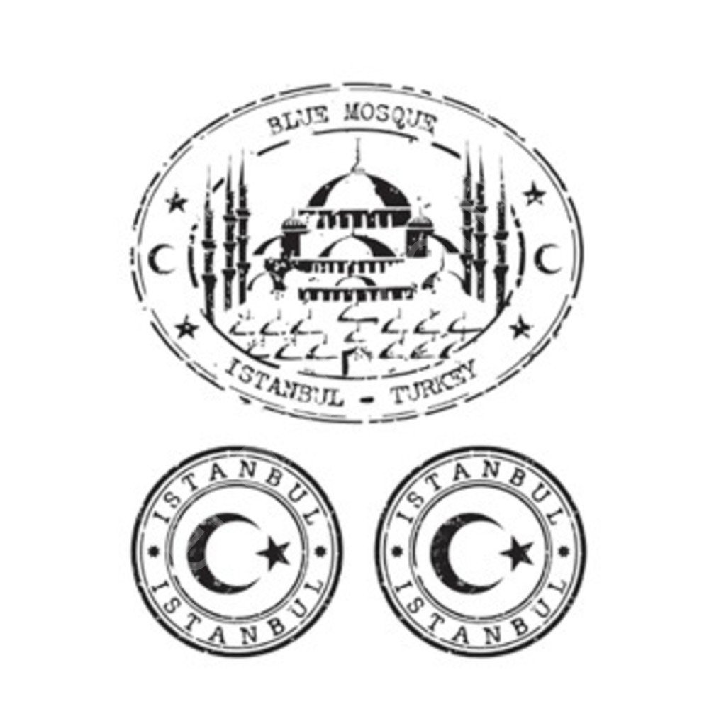 R038 Siyah Rubon Transfer 17x25cm