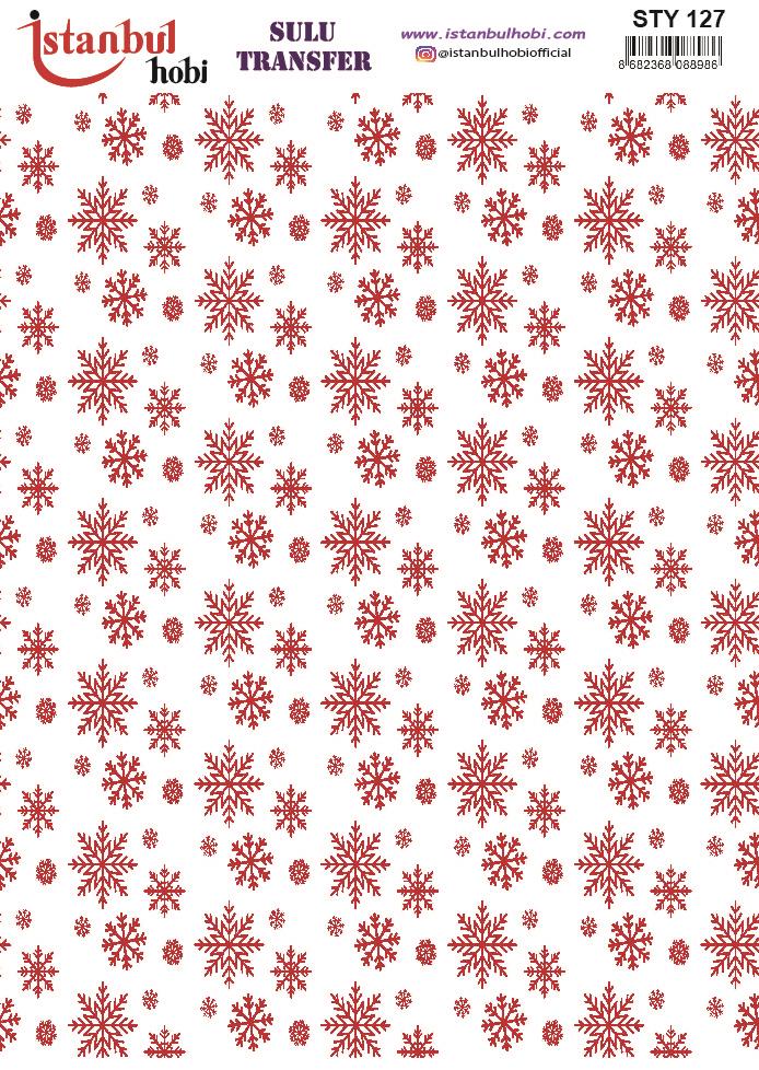 Yılbaşı Sulu Transfer 25x35cm STY127
