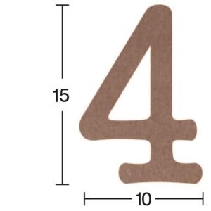 Rakam Ahşap Obje 18mm - 4