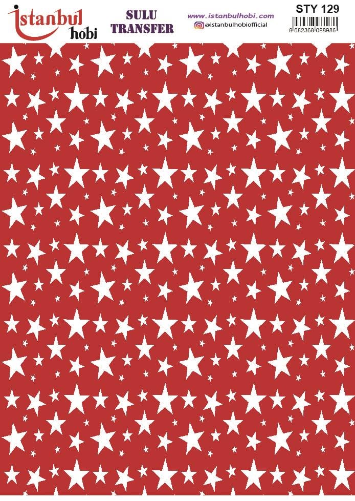 Yılbaşı Sulu Transfer 25x35cm STY129