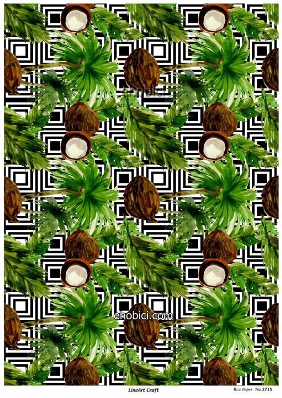 Lineart Pirinç Dekopaj Kağıdı - 3715
