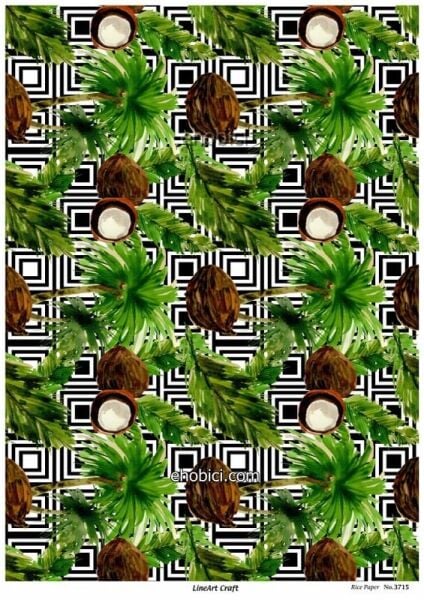 Lineart Pirinç Dekopaj Kağıdı - 3715