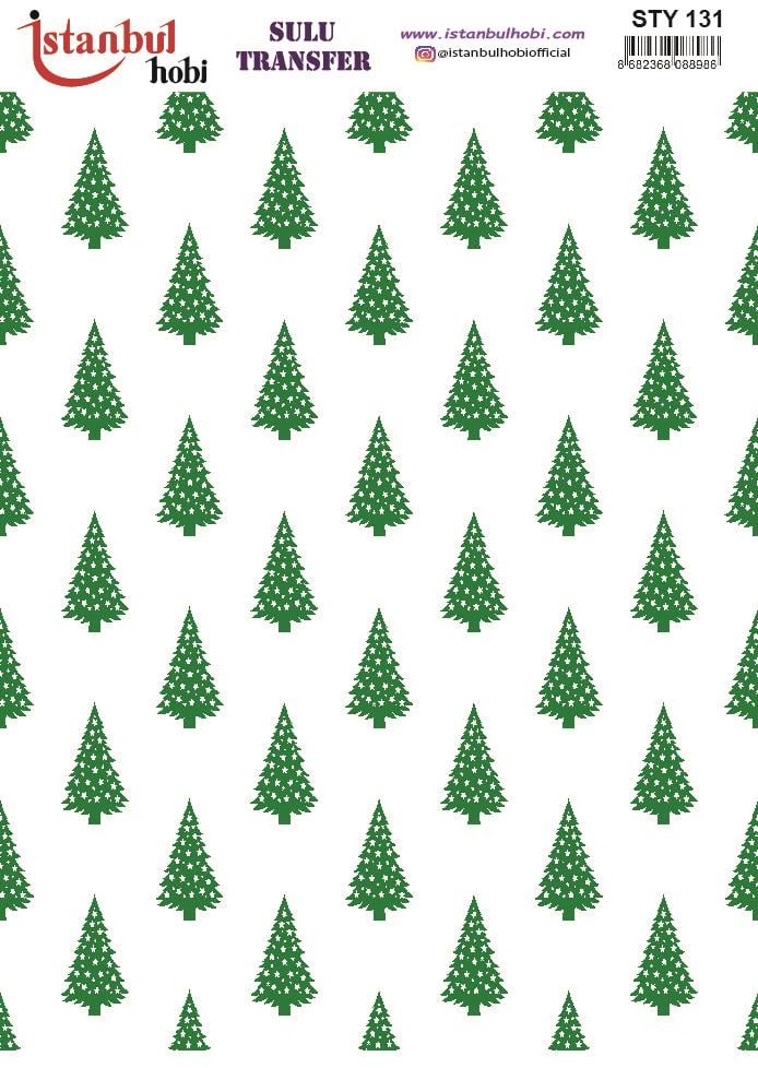 Yılbaşı Sulu Transfer 25x35cm STY131