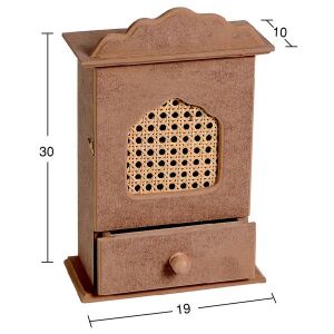 Ahşap Anahtarlık Kapaklı Çekmeceli A-27