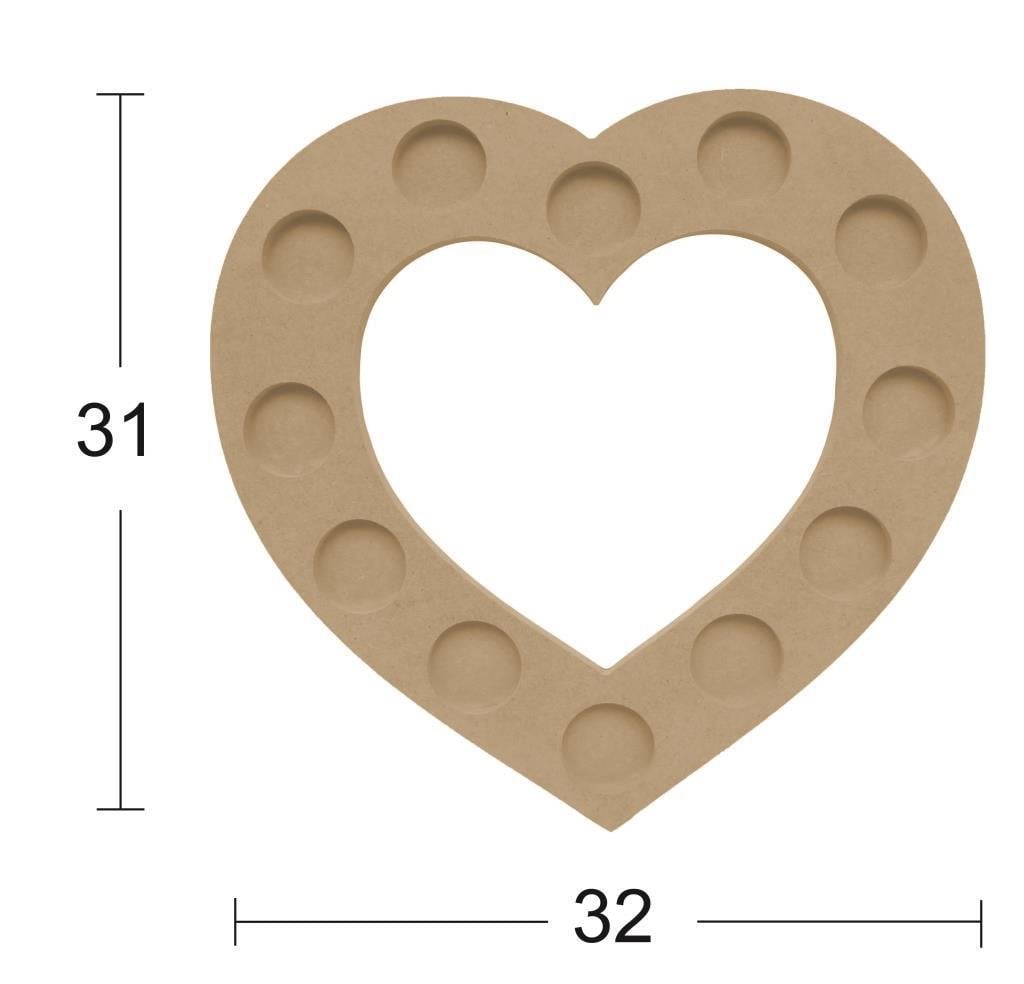 Dekoratif Ahşap Mumluk M09