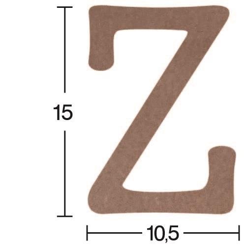 Harf Ahşap Obje 18mm - Z