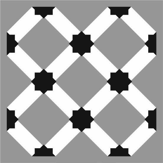 Boyutlu Kare Fayans Desenler Stencil Şablon (33x33) KA-072A