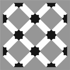 Boyutlu Kare Fayans Desenler Stencil Şablon (33x33) KA-072A