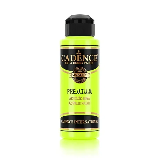 Cadence Fosforlu Akrilik Boya 120ml Florasan Sarı