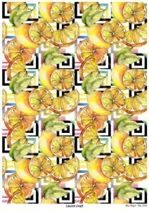 Lineart Pirinç Dekopaj Kağıdı Model - 1721