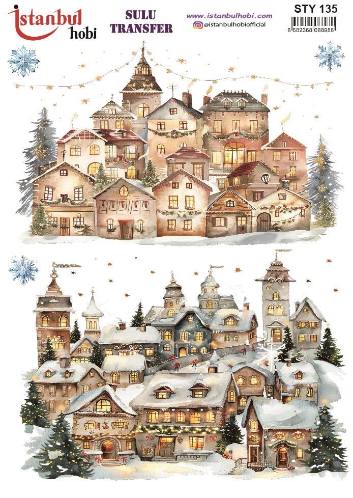 Yılbaşı Sulu Transfer 25x35cm STY135