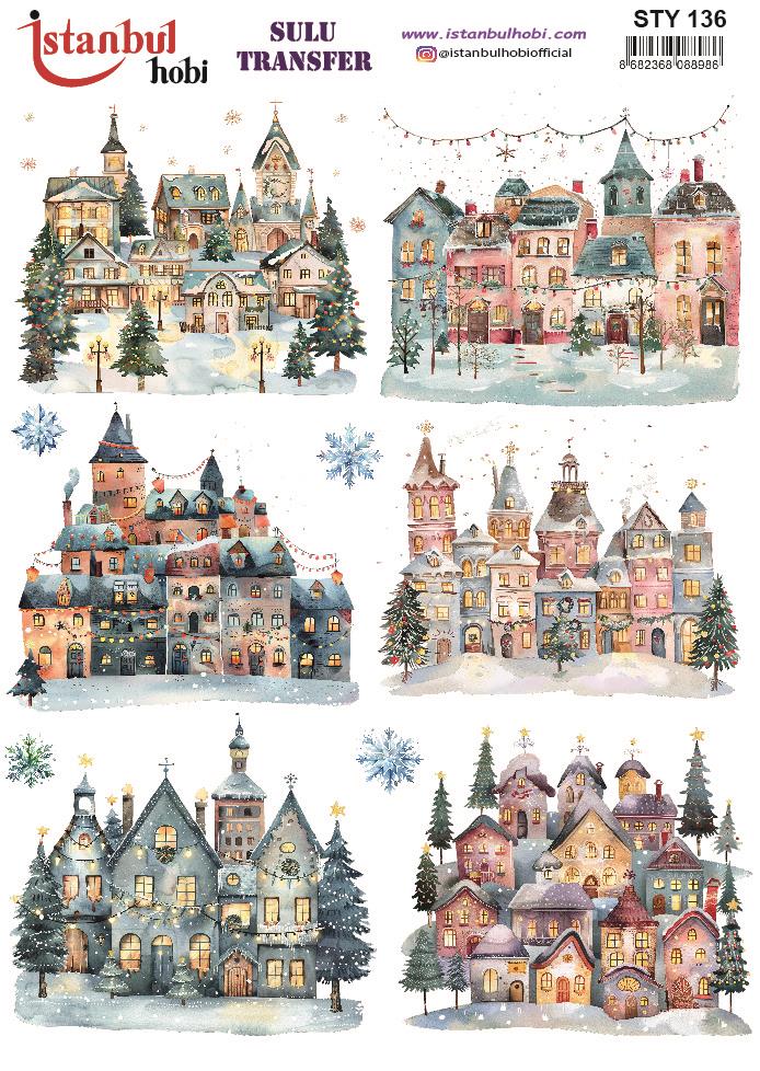 Yılbaşı Sulu Transfer 25x35cm STY136