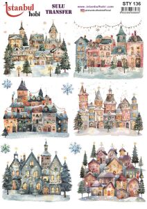 Yılbaşı Sulu Transfer 25x35cm STY136