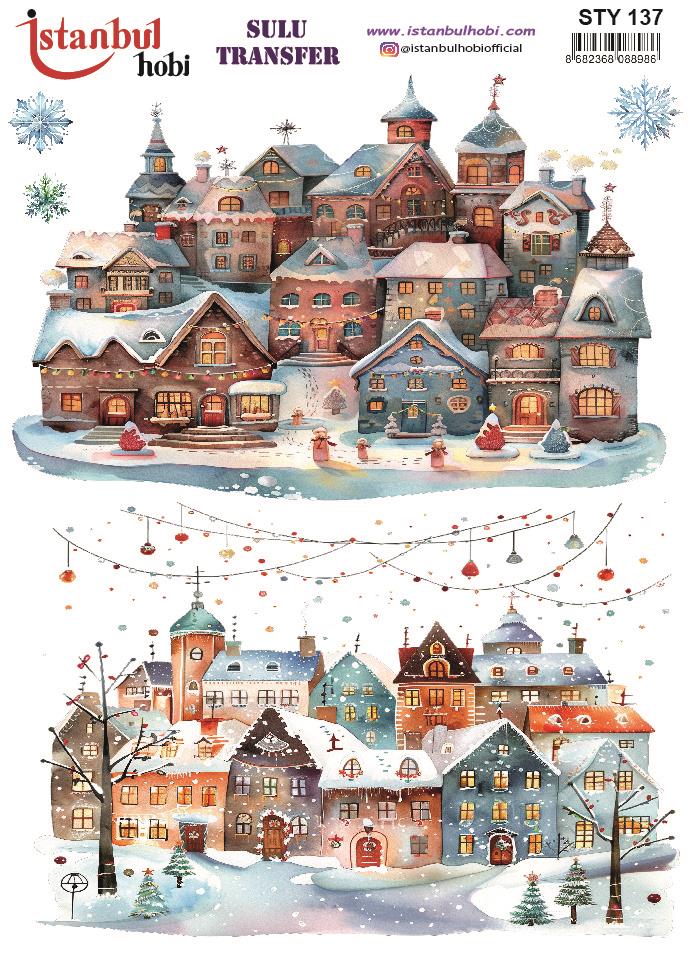 Yılbaşı Sulu Transfer 25x35cm STY137