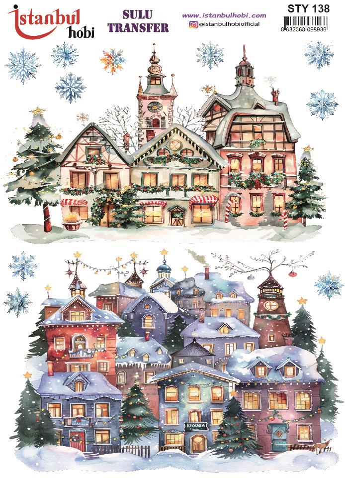 Yılbaşı Sulu Transfer 25x35cm STY138