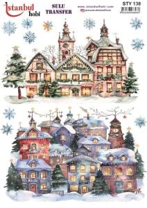 Yılbaşı Sulu Transfer 25x35cm STY138