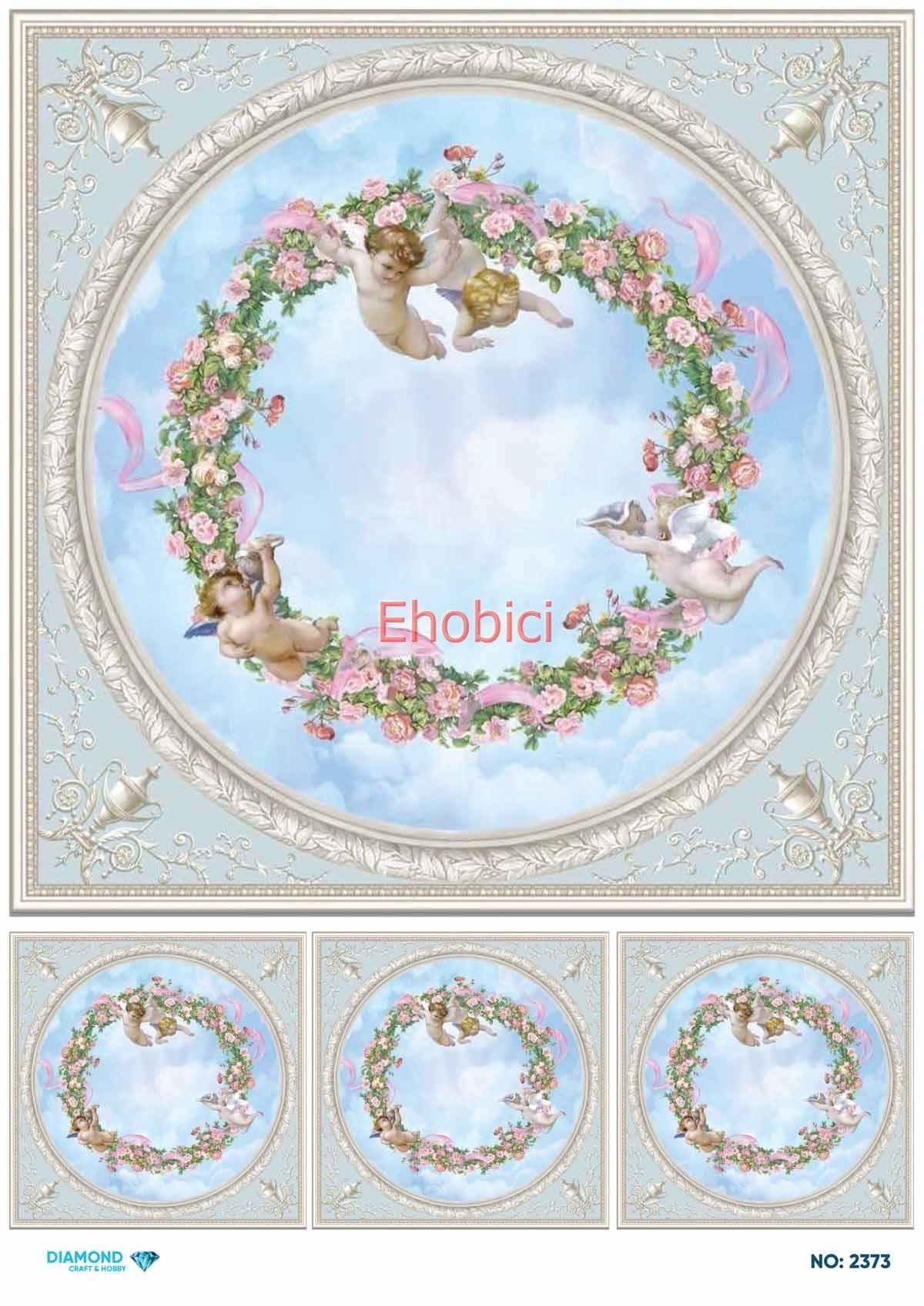 Diamond Pirinç Dekopaj Kağıdı - 2373