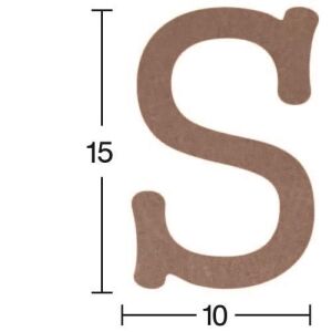 Harf Ahşap Obje 18mm - S