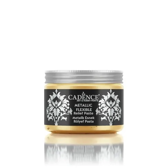 Cadence Metalik Esnek Rölyef Pasta MF03 Altın 150ML