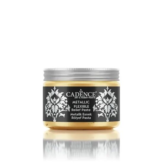 Cadence Metalik Esnek Rölyef Pasta MF03 Altın 150ML