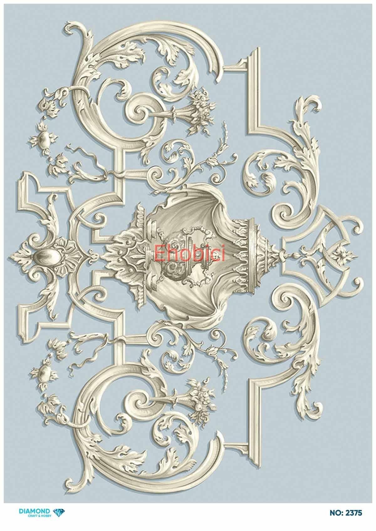 Diamond Pirinç Dekopaj Kağıdı - 2375