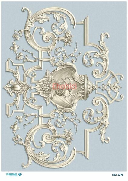 Diamond Pirinç Dekopaj Kağıdı - 2375