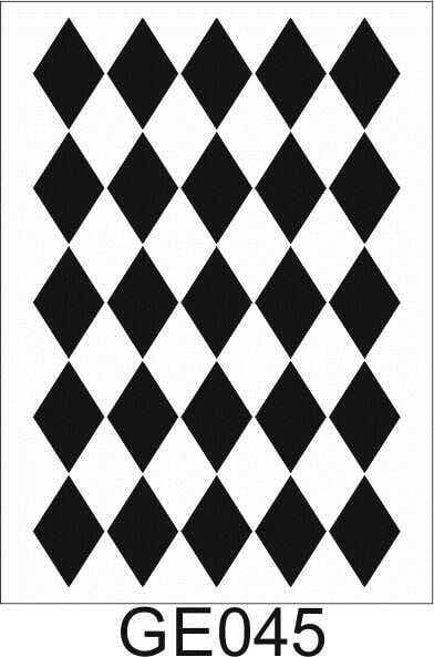 Geometrik Desenler Stencil Şablon (35x50) GE-045