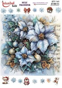 Yılbaşı Sulu Transfer 25x35cm STY141