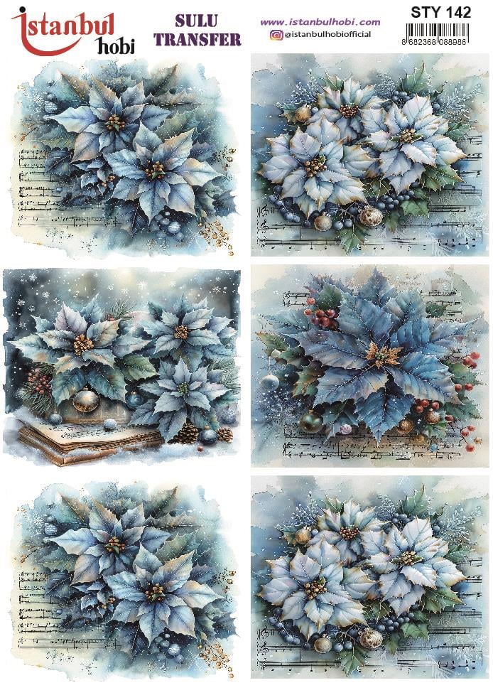 Yılbaşı Sulu Transfer 25x35cm STY142
