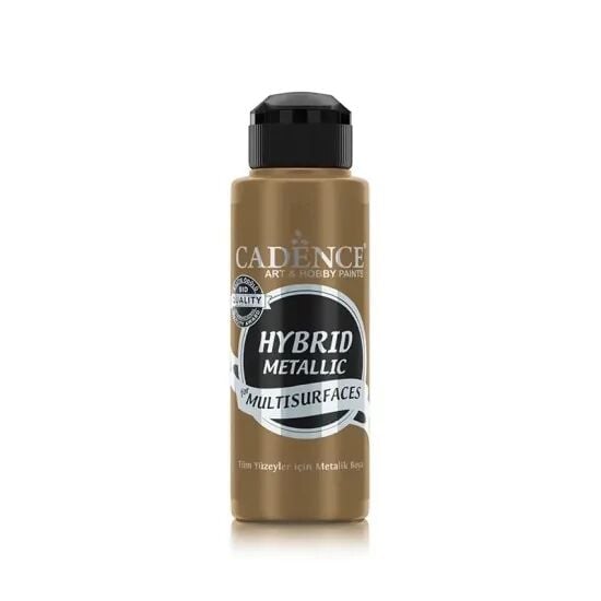 Cadence Hibrit Metalik Multisurface Boya H813 Koyu Altın 120ml