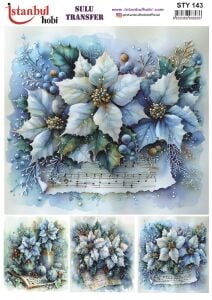 Yılbaşı Sulu Transfer 25x35cm STY143