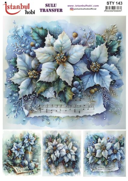 Yılbaşı Sulu Transfer 25x35cm STY143