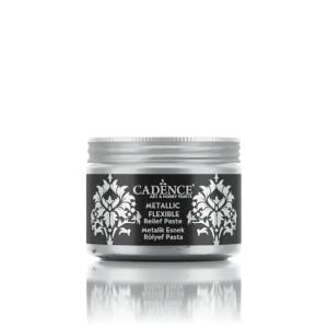 Cadence Metalik Esnek Rölyef Pasta MF06 Gümüş 150ML