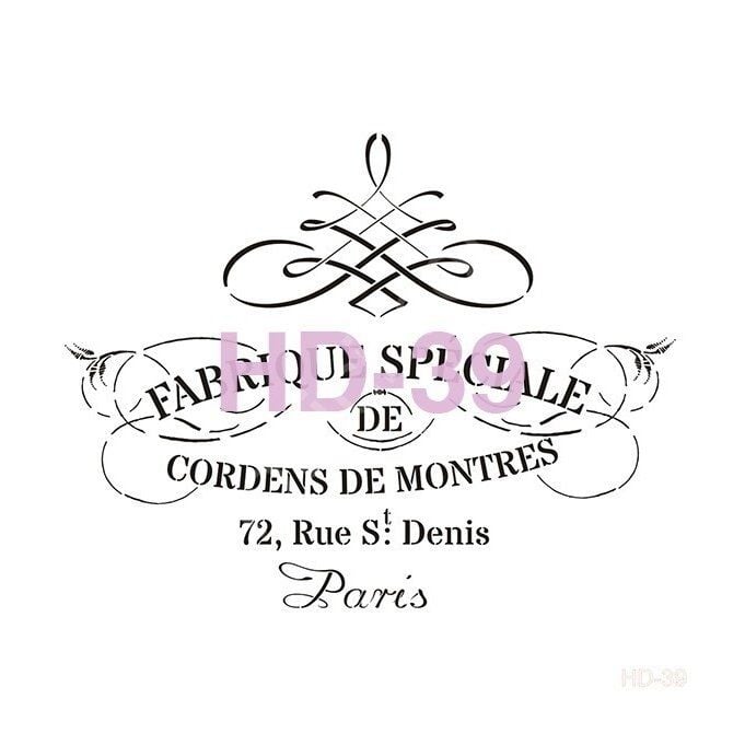 HD39 Cadence Home Dekor Stencil 45x45