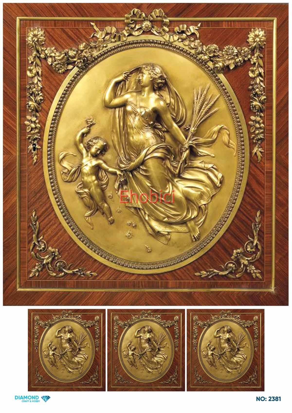 Diamond Pirinç Dekopaj Kağıdı - 2381