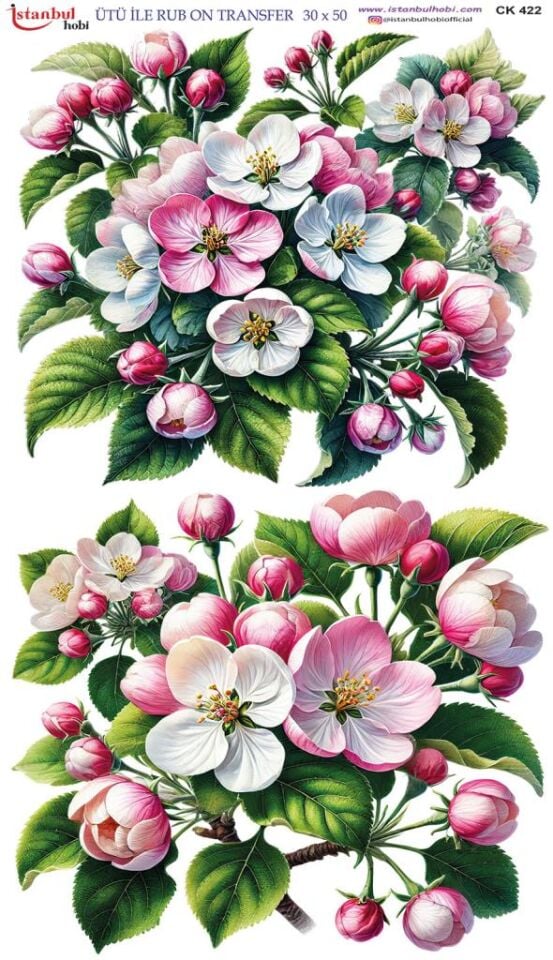 Ütü İle Rub On Transfer Kağıdı 30x50cm CK422