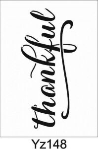 Yazı Desenler Stencil Şablon (15x30) YZ-148