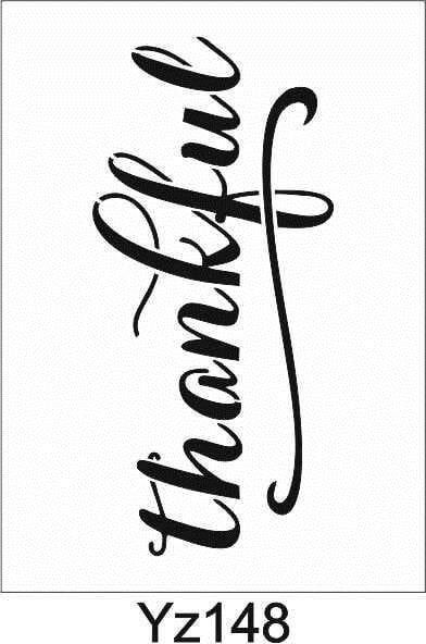 Yazı Desenler Stencil Şablon (15x30) YZ-148