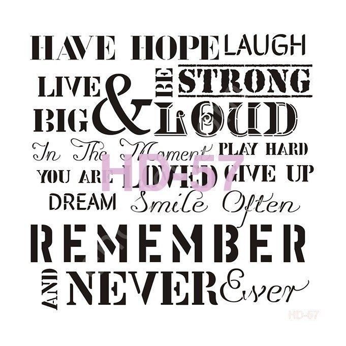 HD57 Cadence Home Dekor Stencil 45x45