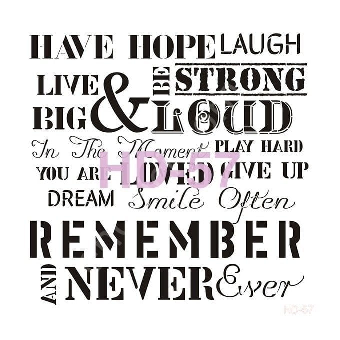 HD57 Cadence Home Dekor Stencil 45x45