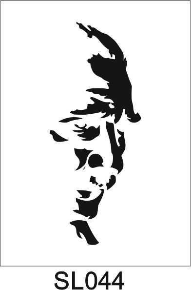 Siluet Desenler Stencil Şablon (20x40) SL-044