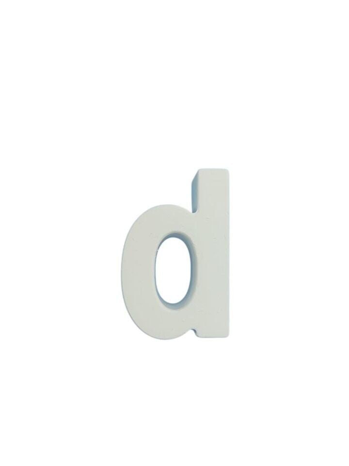Boyanabilir Harf Obje - D - 5x3,2cm