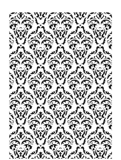 Damask Desen Stencil Şablon (21x30) DA-022