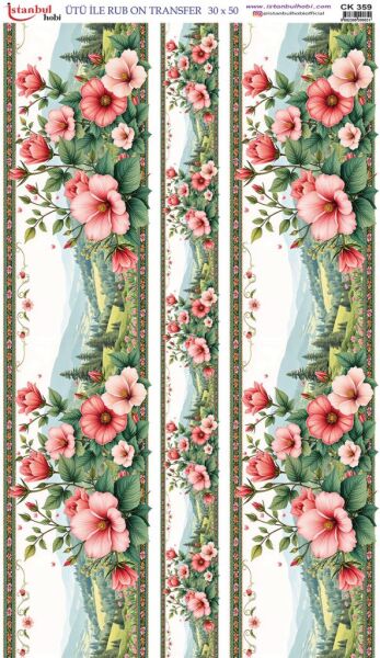Ütü İle Rub On Transfer Kağıdı 30x50cm CK359