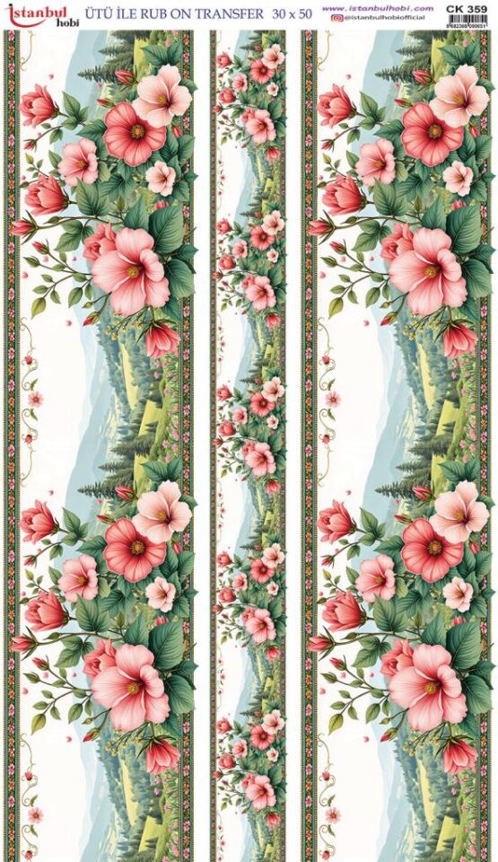 Ütü İle Rub On Transfer Kağıdı 30x50cm CK359
