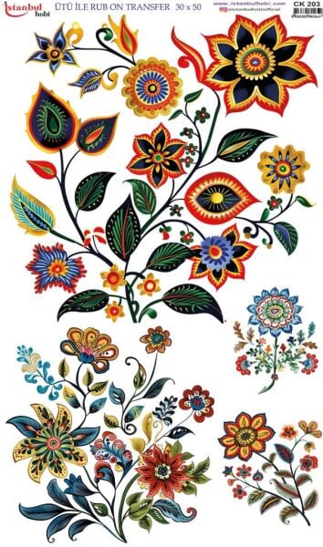 Ütü İle Rub On Transfer Kağıdı 30x50cm CK203